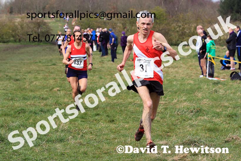 Womens and Mens 65+ in the 2023 BMAF Cross Country Champs., Wallsend. Photo: David T. Hewitson/Sports for All Pics